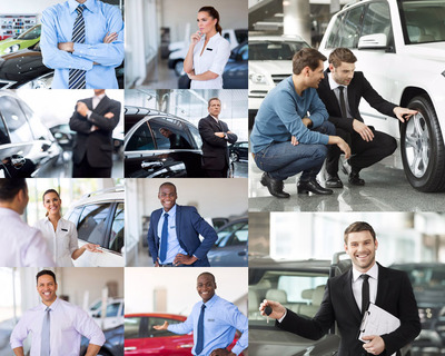 汽车销售人士摄影高清图片